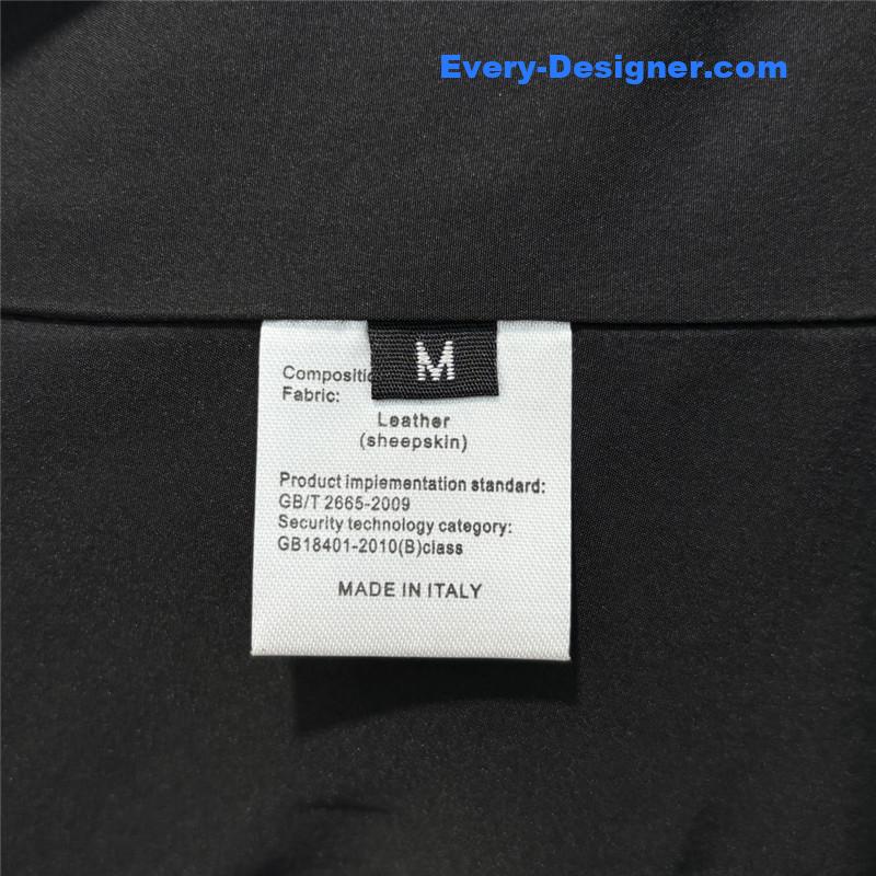 D10r lapel double-breasted leather trench coat replica d&g clothing
