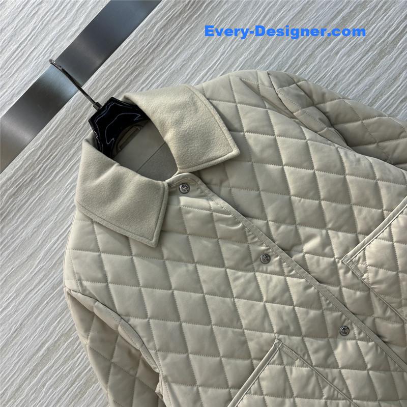 L0r0 P1ana lapel reversible quilted jacket replicas clothes