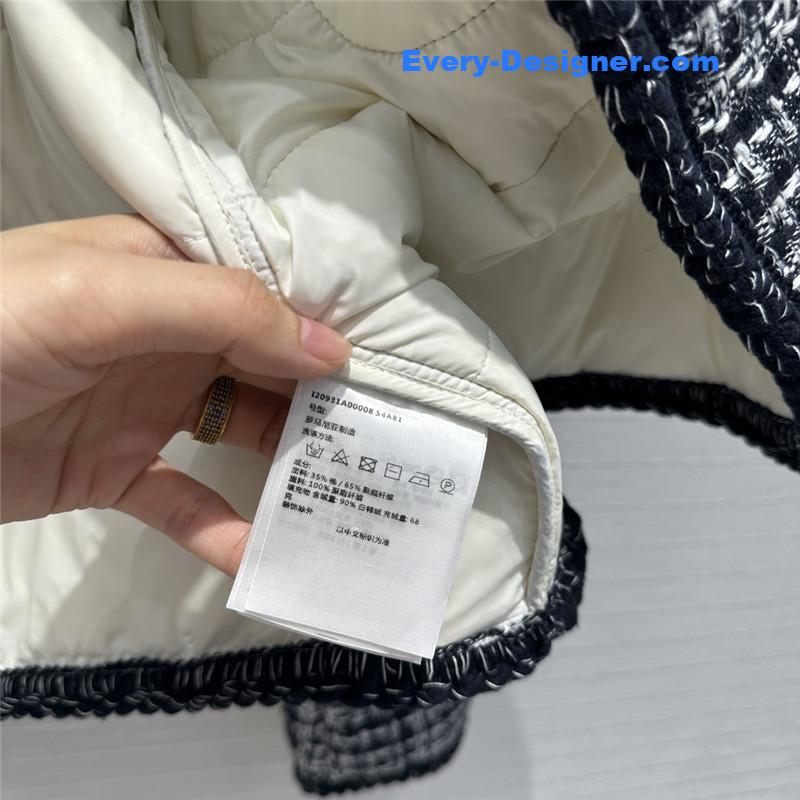Moncler tweed woven jacket down jacket replicas clothes