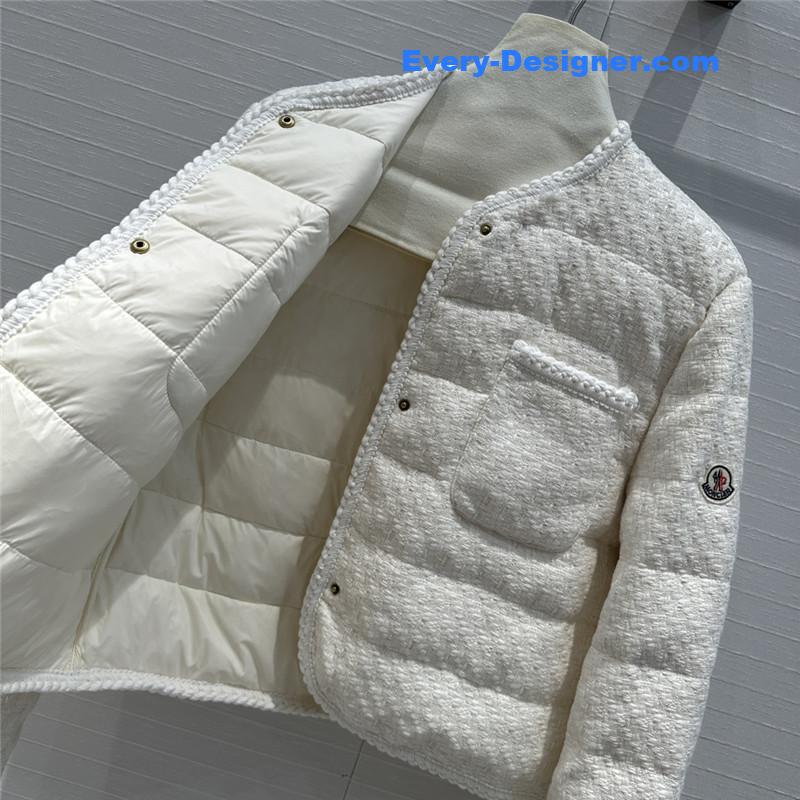 Moncler tweed woven jacket down jacket replica clothes