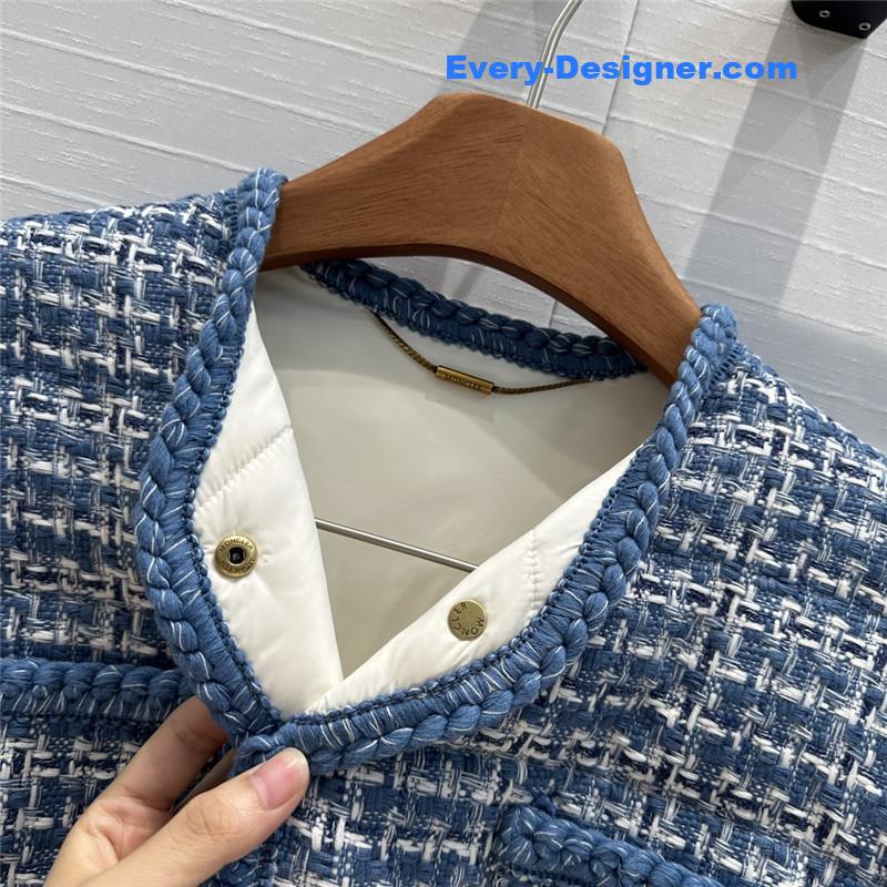 Moncler tweed woven jacket down jacket replica clothes