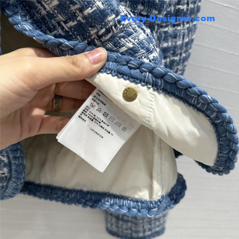 Moncler tweed woven jacket down jacket replica clothes
