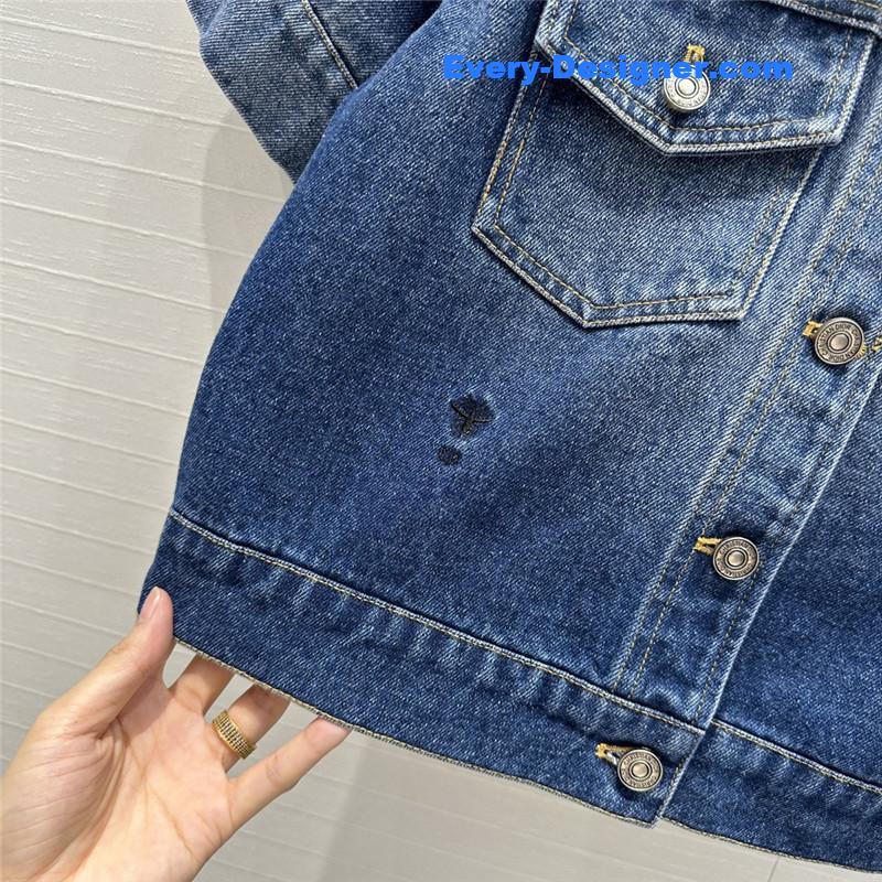 D10r denim short sleeve jacket replica designer clothes