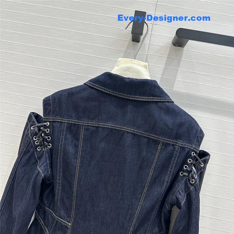 a1exa*der Mcqv*en waist denim jacket replica clothing sites