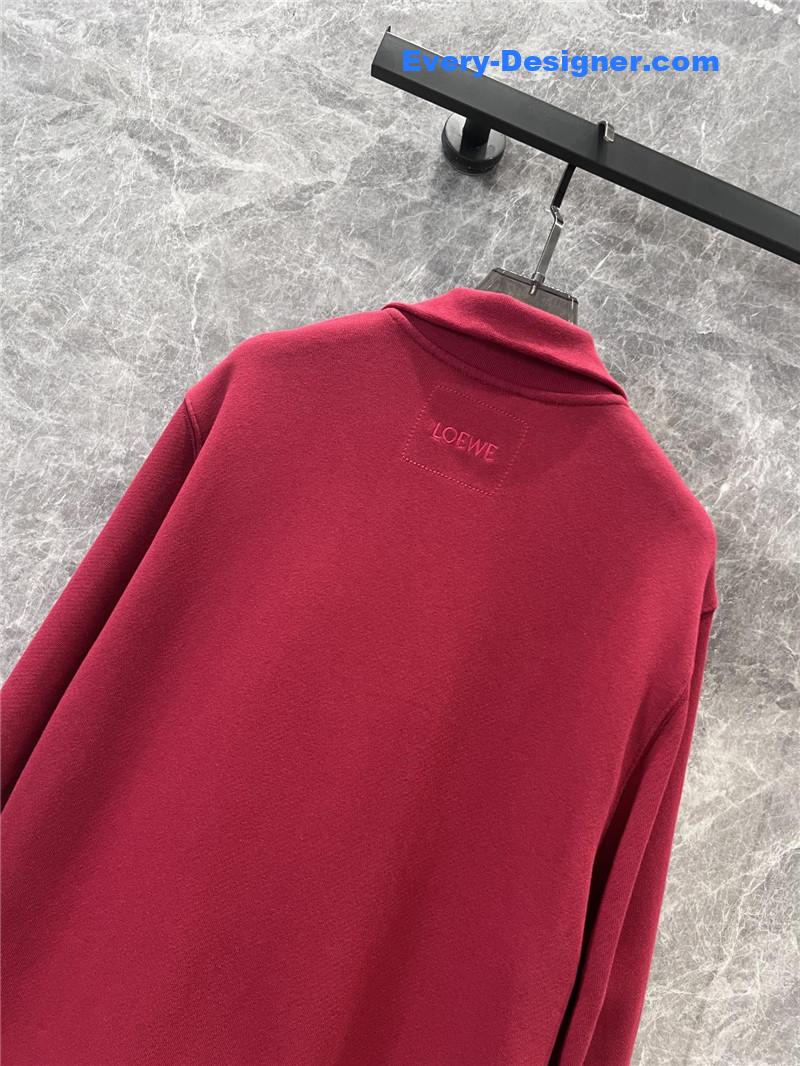 L0ew* half zip stand collar pullover sweatshirt replicas clothes
