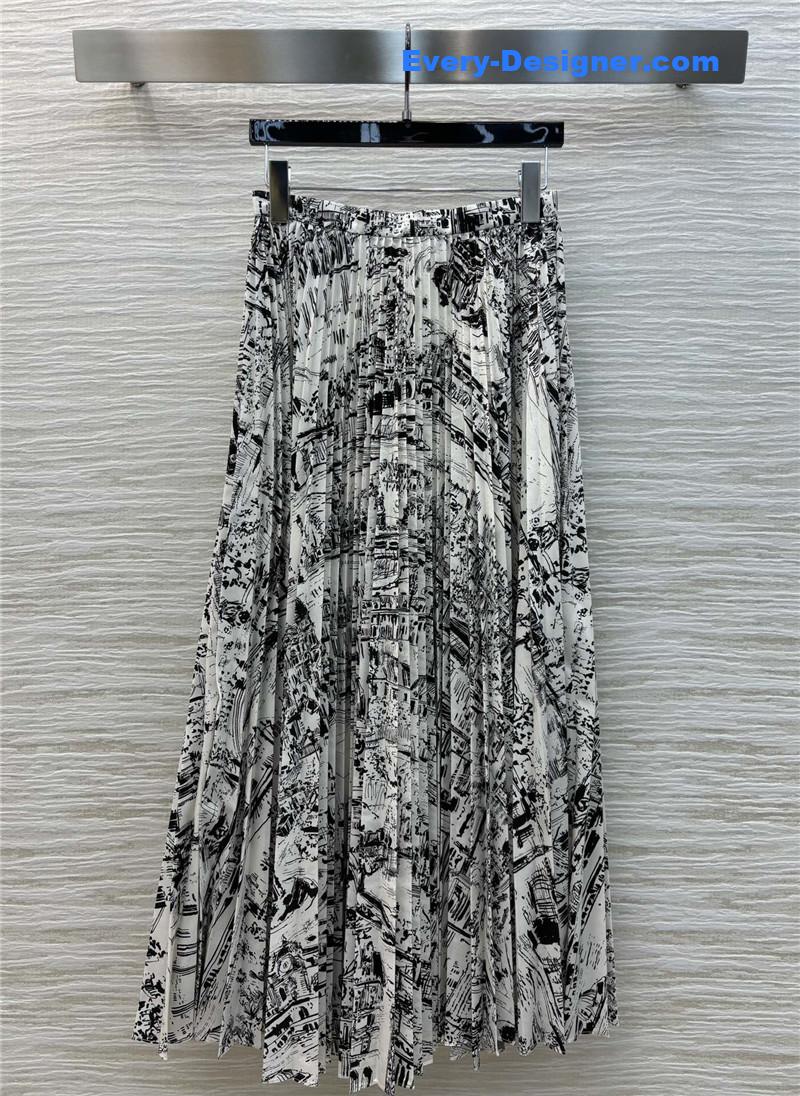 D10r pleated skirt replica designer clothes