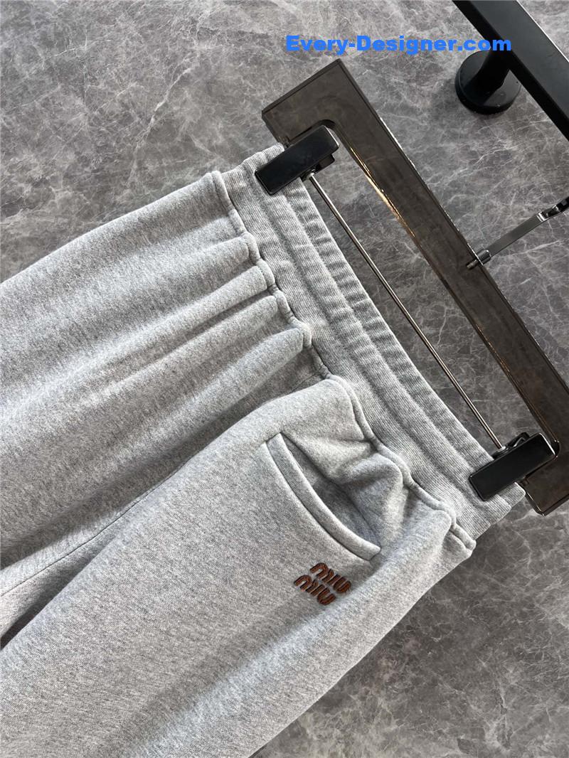 M1um1u drawstring casual sports sweatpants replica clothes