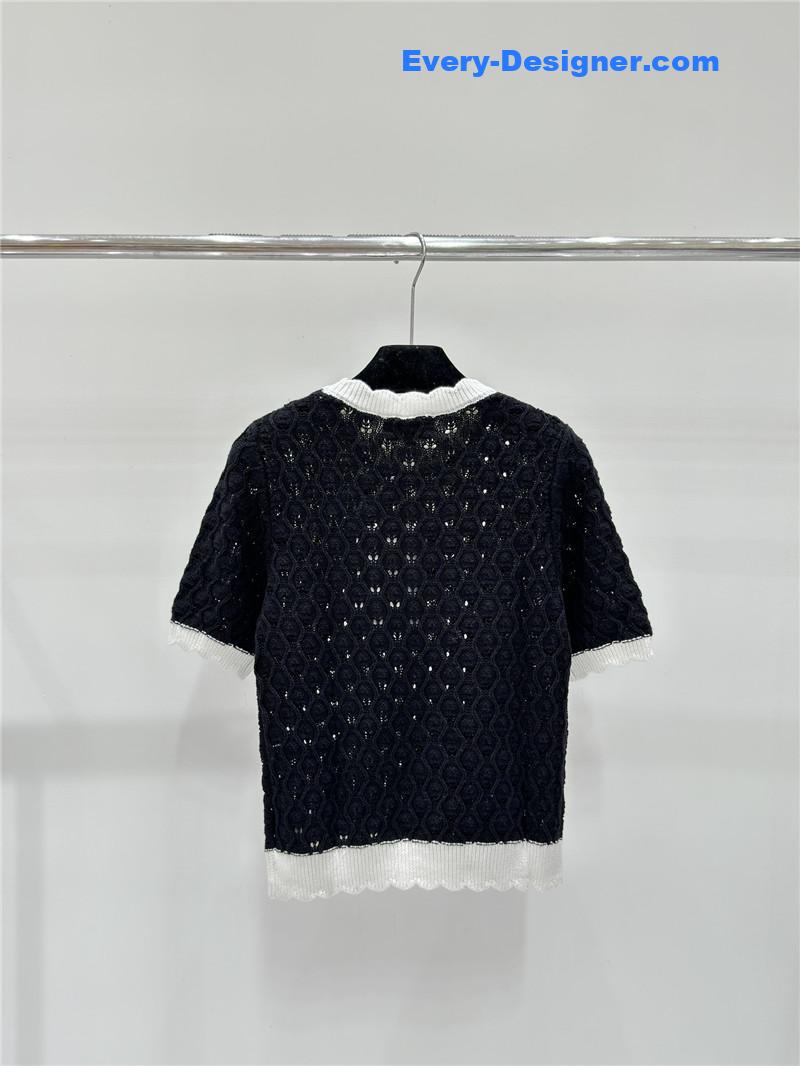 Ch**el knitted round neck short sleeve replica clothing sites