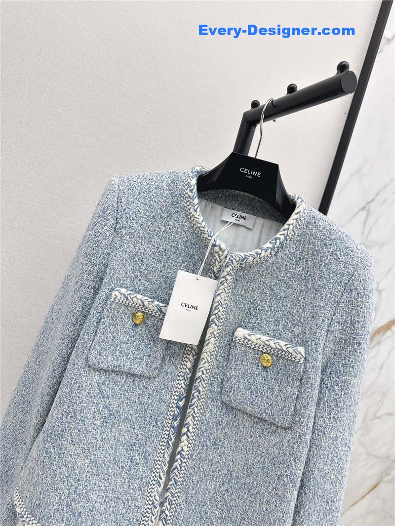 Ce1i*e blue woven jacket replica d&g clothing