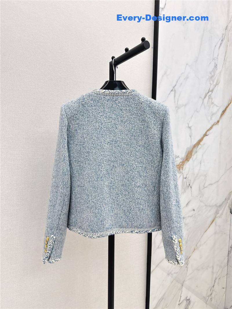 Ce1i*e blue woven jacket replica d&g clothing