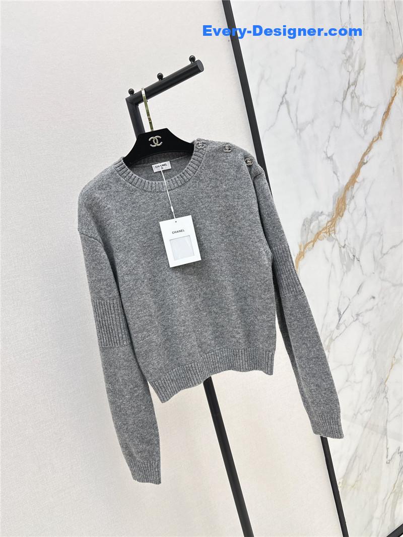 Ch**el lock shoulder sweater replica designer clothes