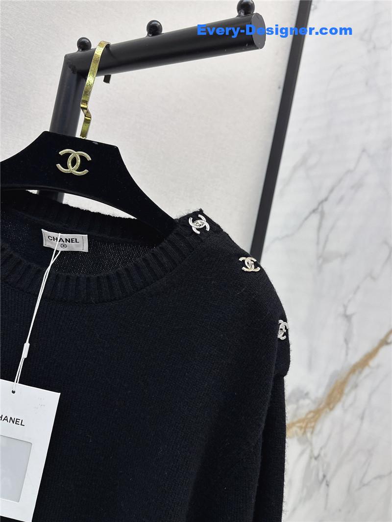Ch**el lock shoulder sweater replica designer clothes
