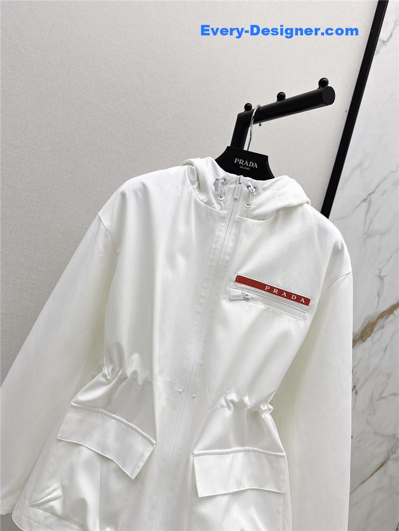 Pra*a workwear hooded windbreaker jacket replica clothing sites