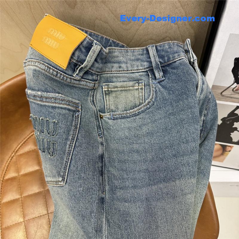 M1um1u straight pants replica designer clothing websites