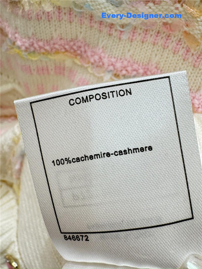 Ch**el v-neck knitted cardigan replica clothing sites
