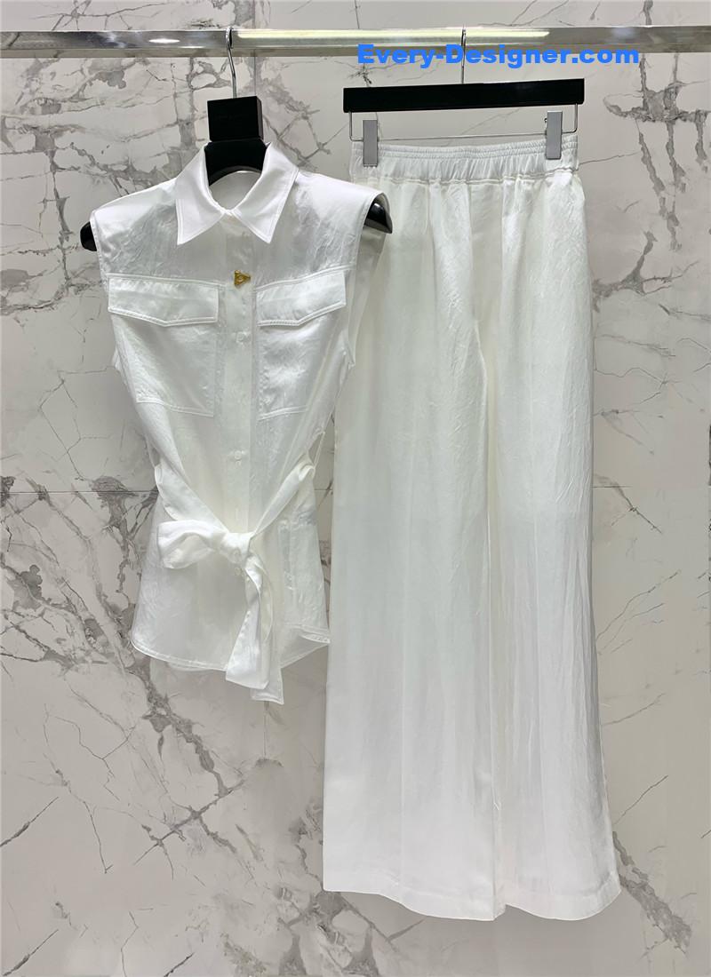 The R0w pleated acetate suit replica d&g clothing