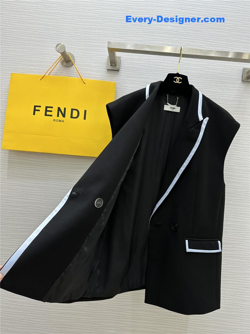F**di color block vest jacket replica d&g clothing