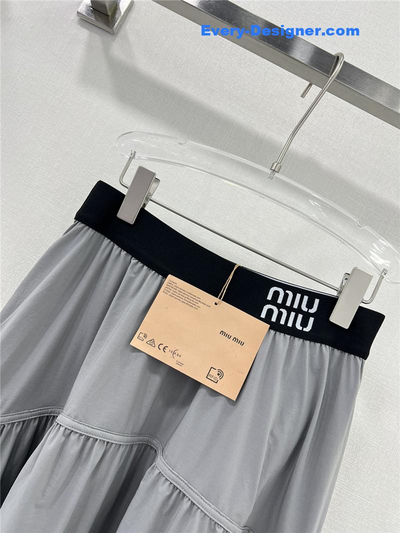 M1um1u sun protection fabric skirt replica d&g clothing