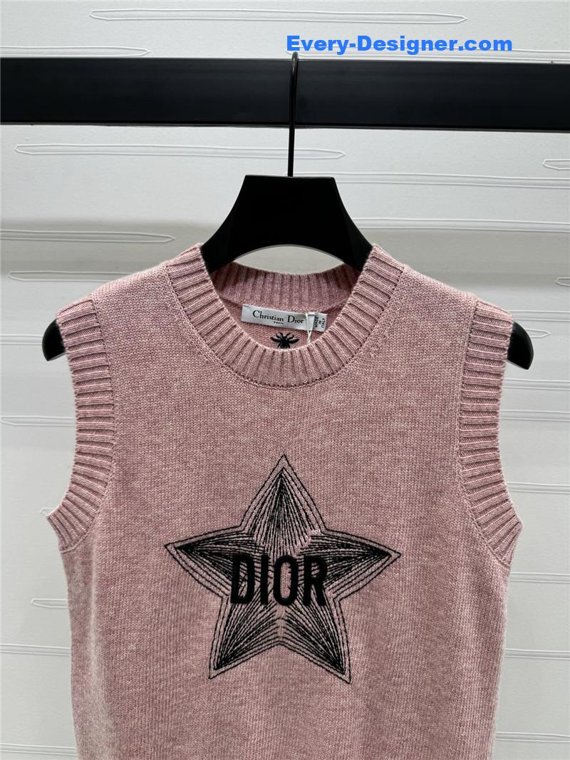 D10r lucky star knitted vest replicas clothes