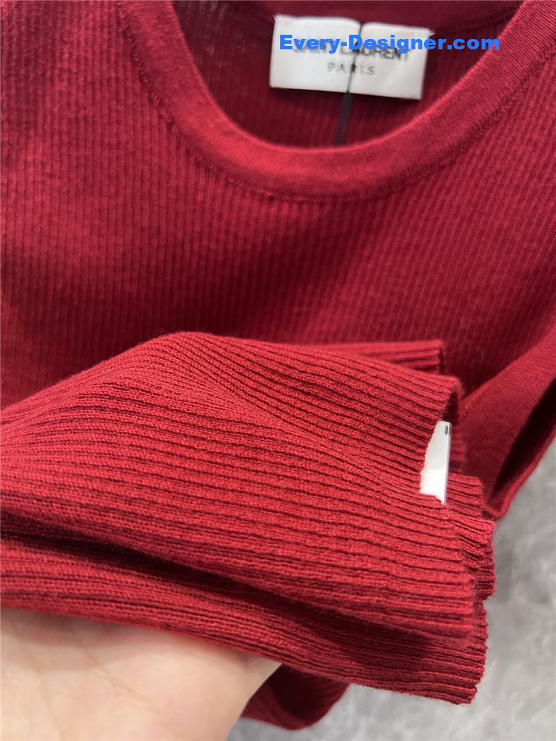 Y51 letter brooch knitted vest replicas clothes