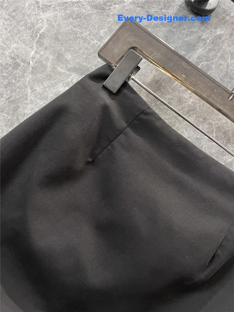 Pra*a triangle logo minimalist skirt replicas clothes
