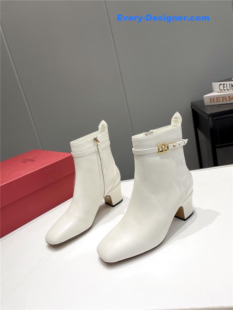 Va1e*ntin0 garavani 60mm white leather boots