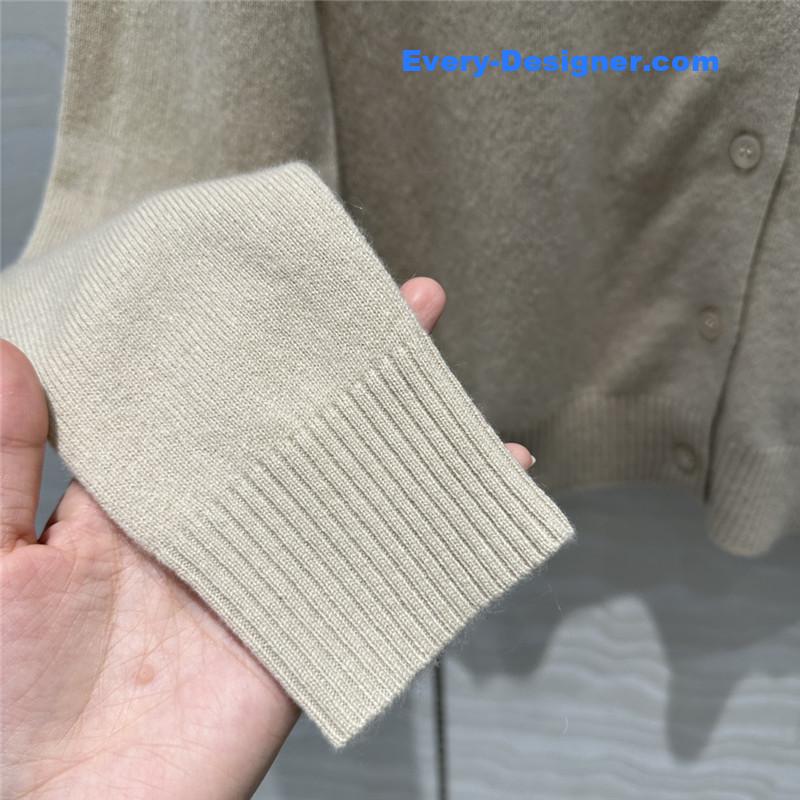 M1um1u letter cashmere lapel cardigan small coat replicas clothes