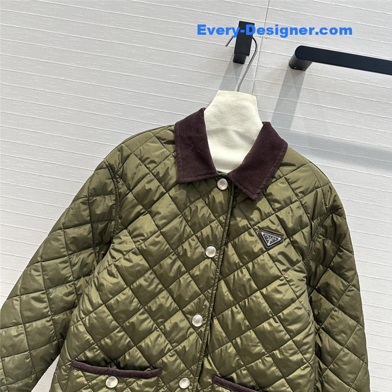 pra*a double-sided D1am0nd quilted padded jacket replicas clothes