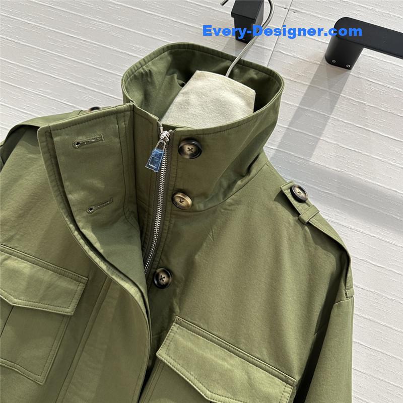 L0ew* stand collar mid-length casual jacket replica d&g clothing