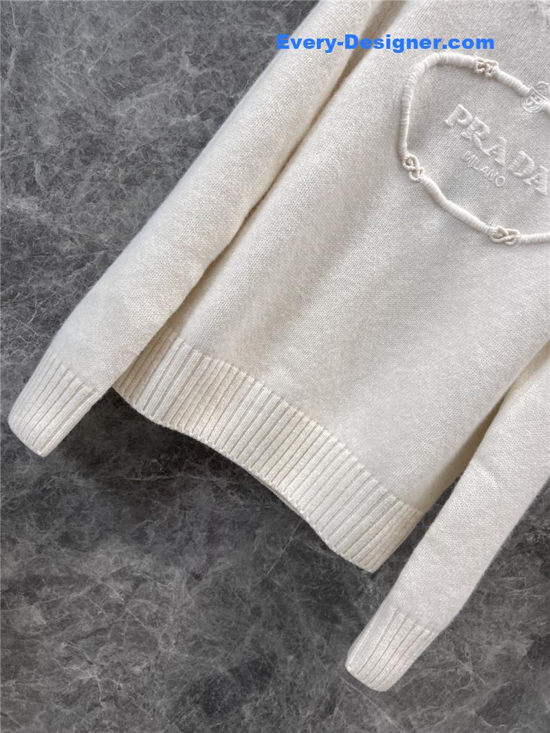 Pra*a knitted cashmere sweater replica clothing sites