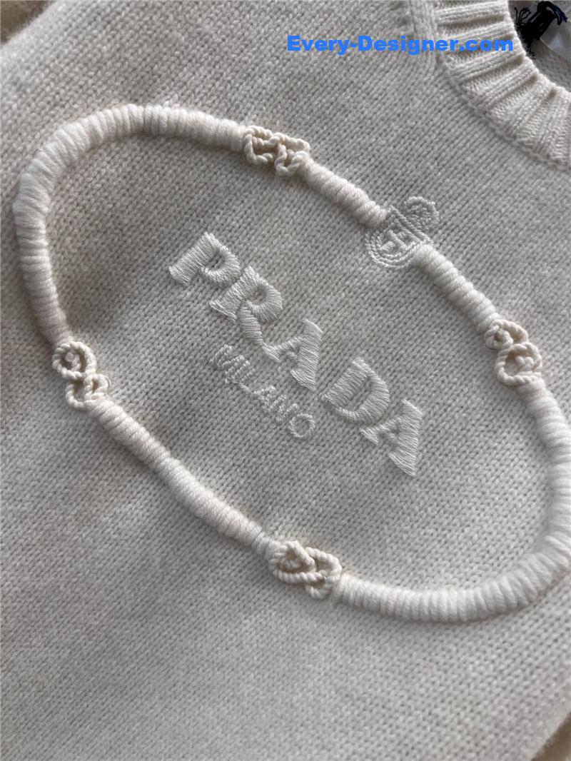 Pra*a knitted cashmere sweater replica clothing sites
