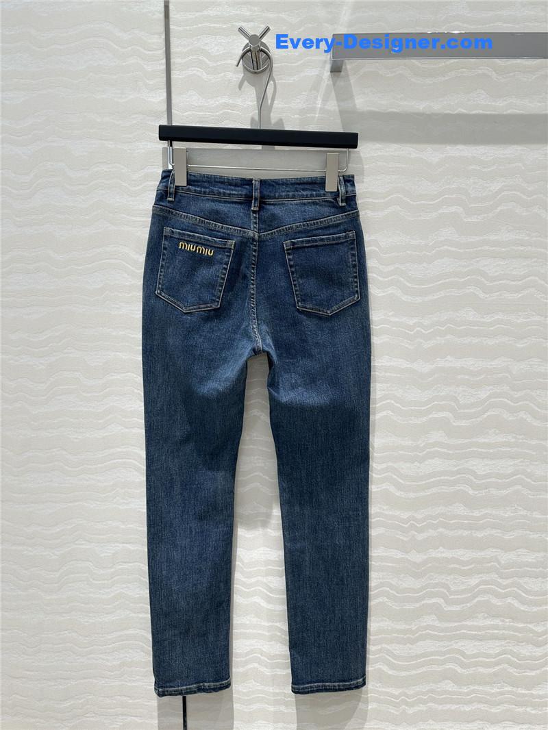M1um1u low waist jeans cheap replica designer clothes