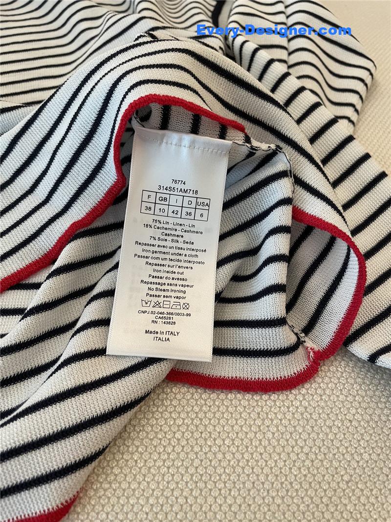 D10r black and white striped long sleeve replica d&g clothing