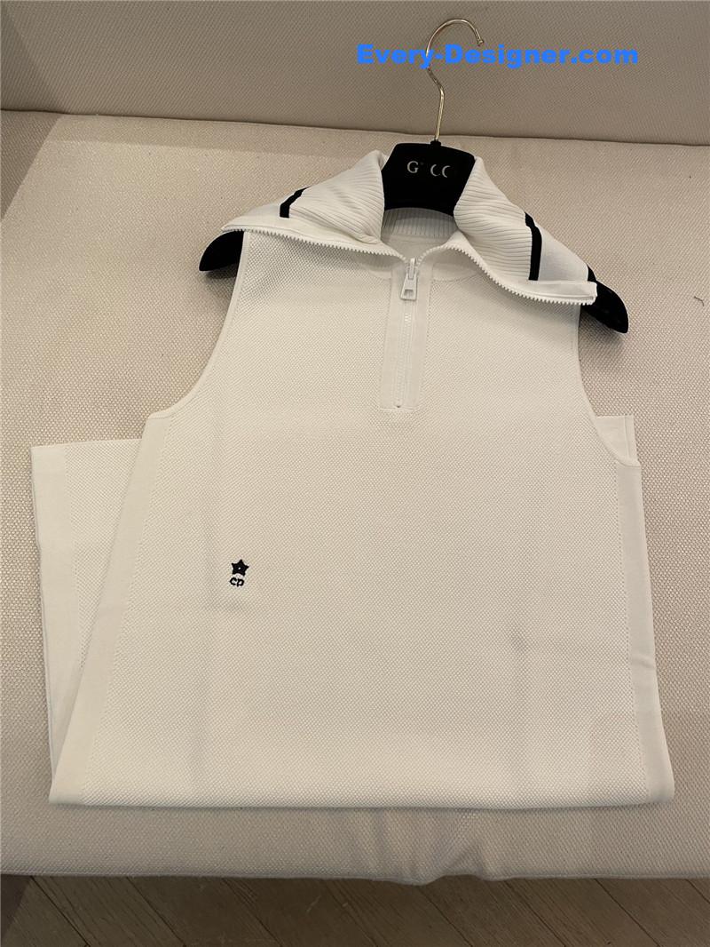 D10r navy collar knitted dress cheap replica designer clothes