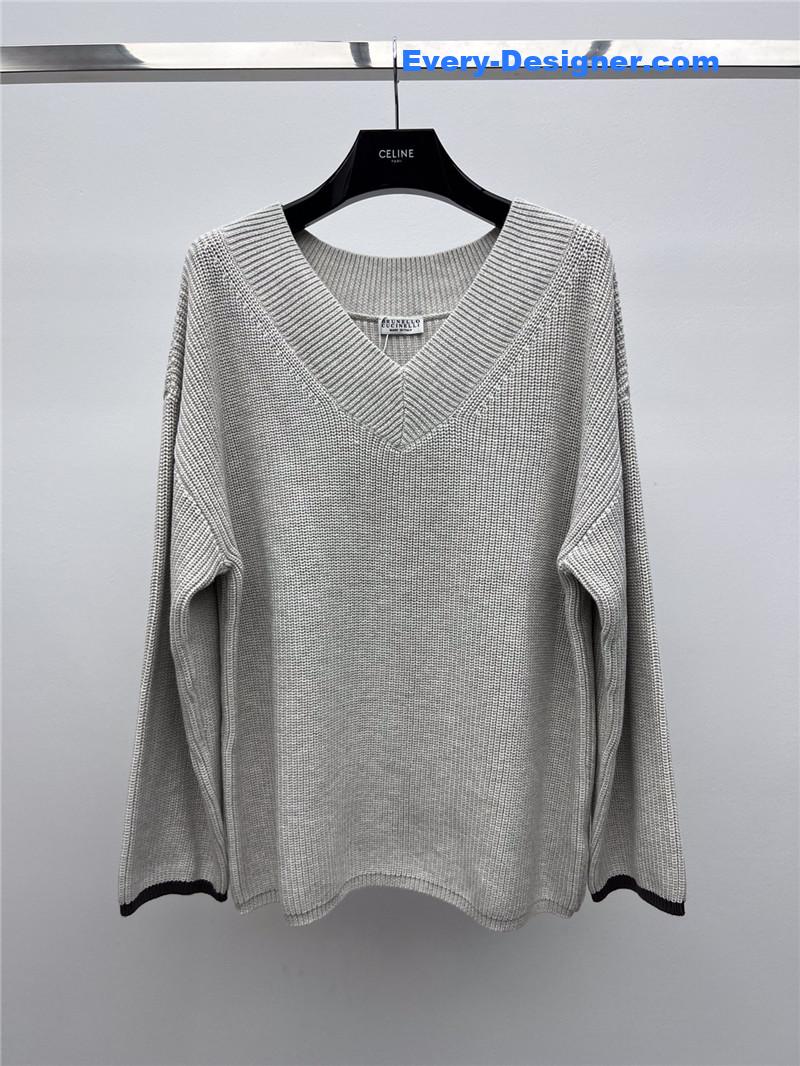 BC large V-neck sweater replica d&g clothing