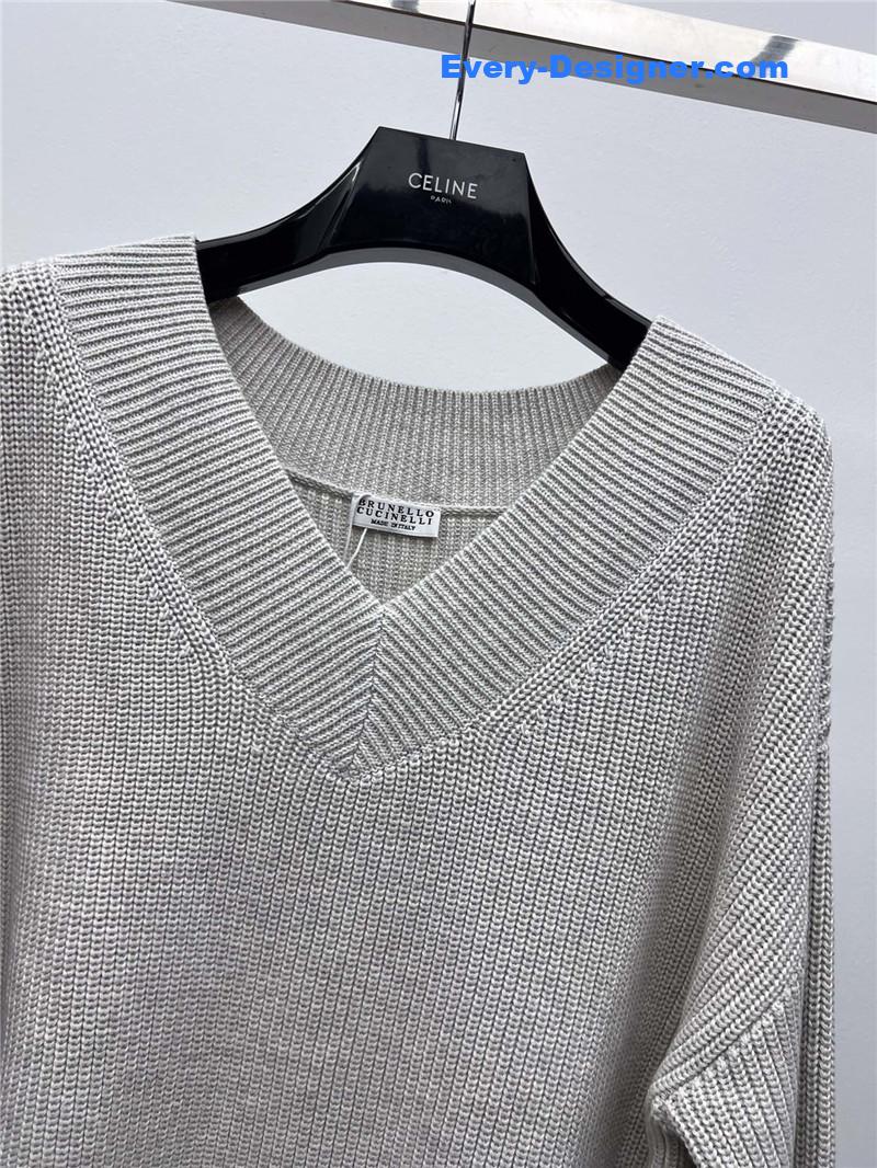 BC large V-neck sweater replica d&g clothing