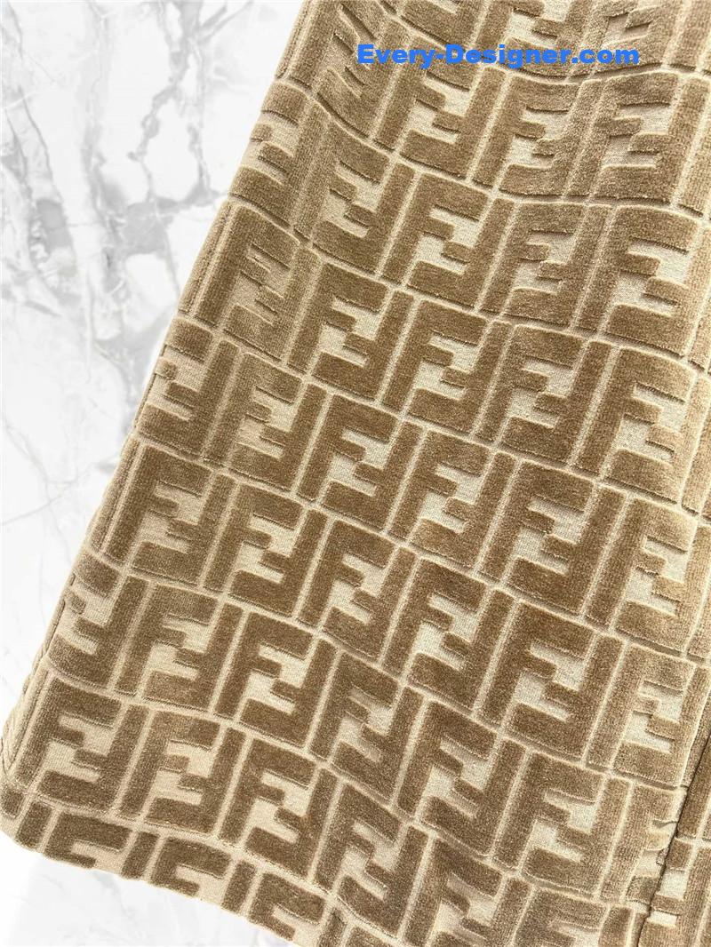 F**di slim letter jacquard casual pants replica clothing sites