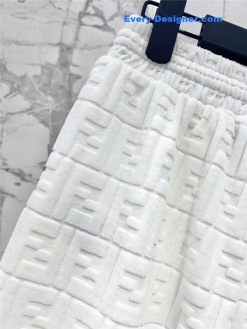 F**di slim letter jacquard casual pants replica clothing sites