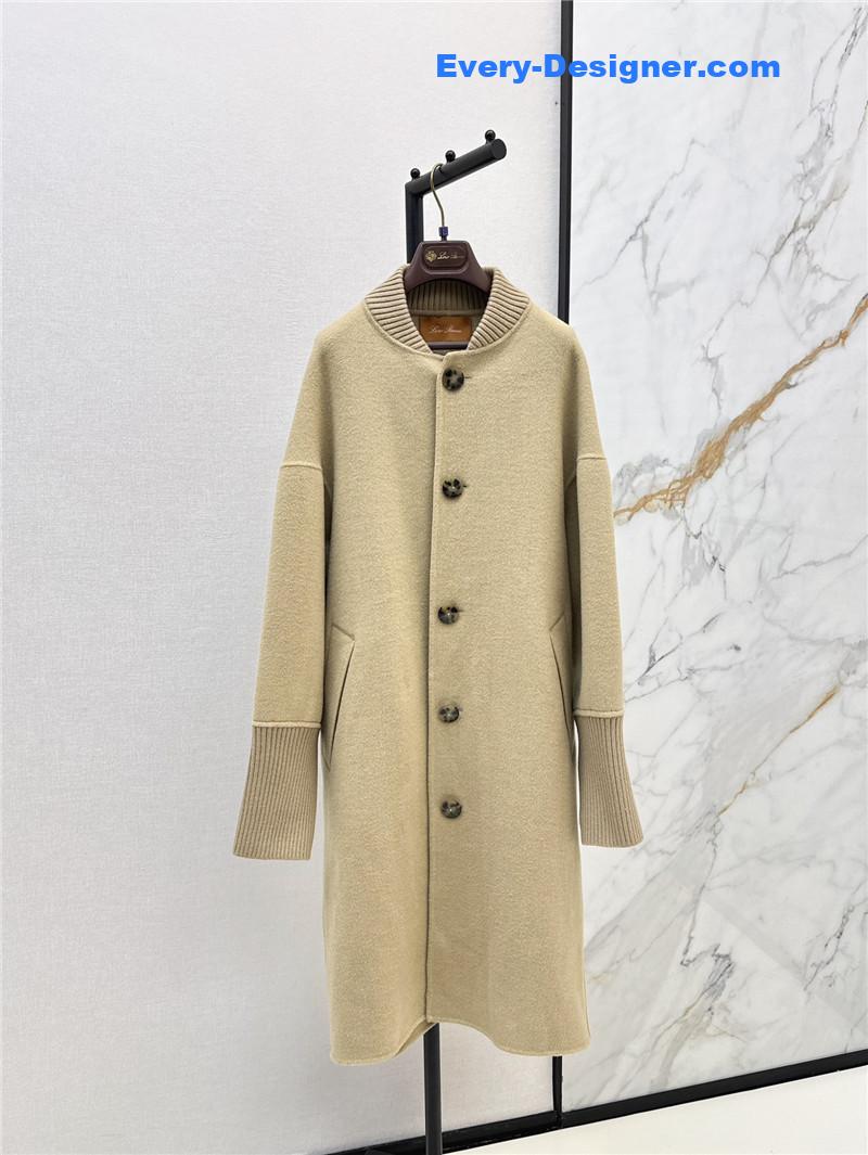L0r0 P1ana mid-length wool coat replica d&g clothing
