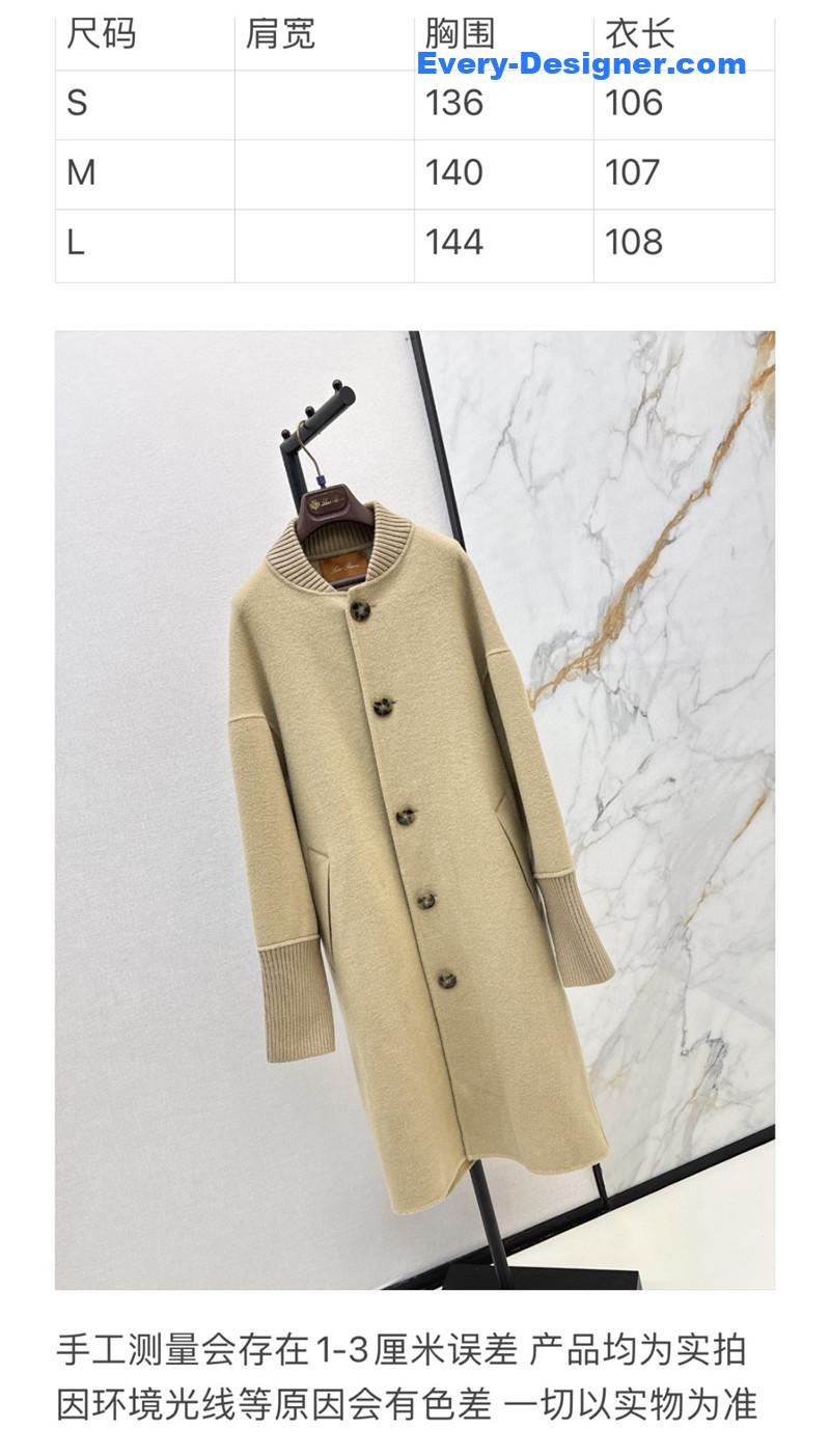 L0r0 P1ana mid-length wool coat replica d&g clothing