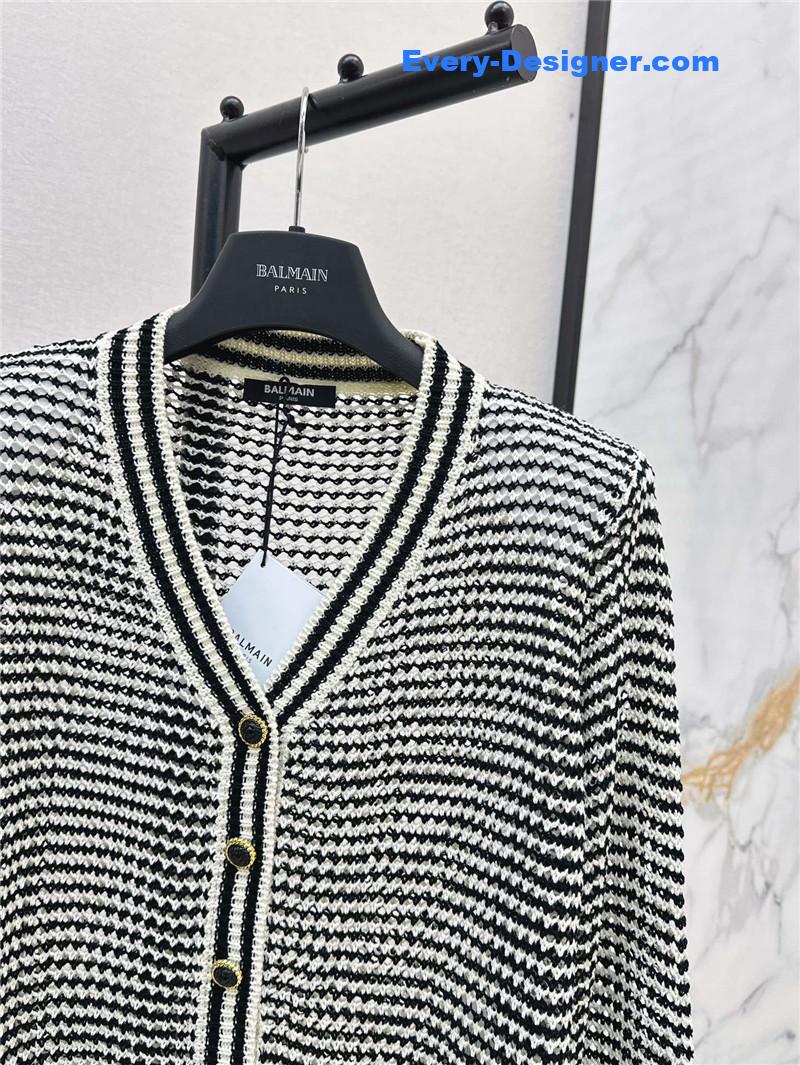 Balmain V-neck knitted cardigan replica clothing sites