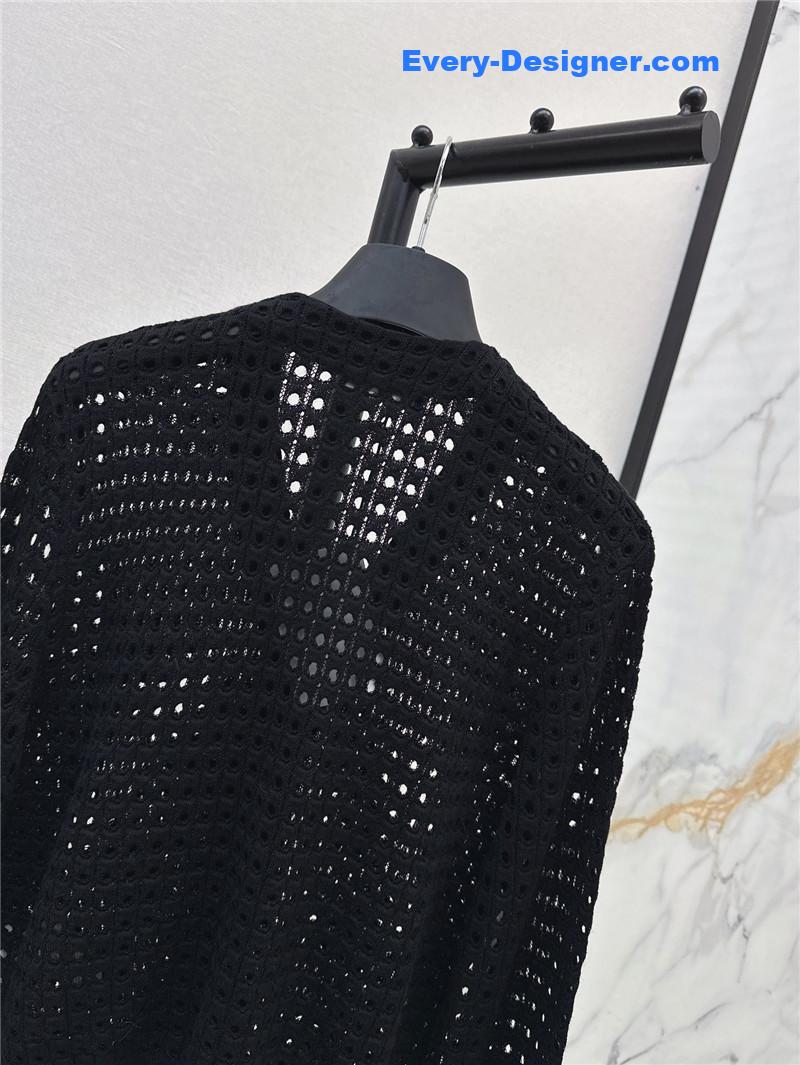Balmain hollow knit cardigan replica clothes