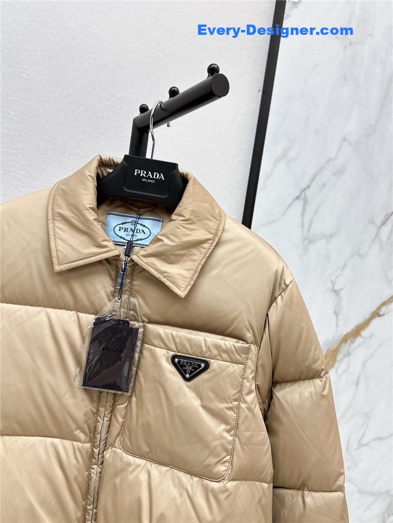 Pra*a bread short down jacket replica clothing sites