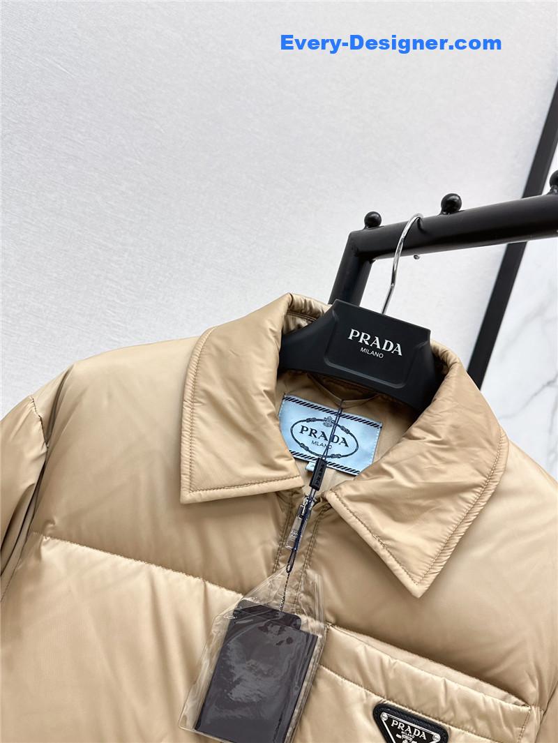 Pra*a bread short down jacket replica clothing sites