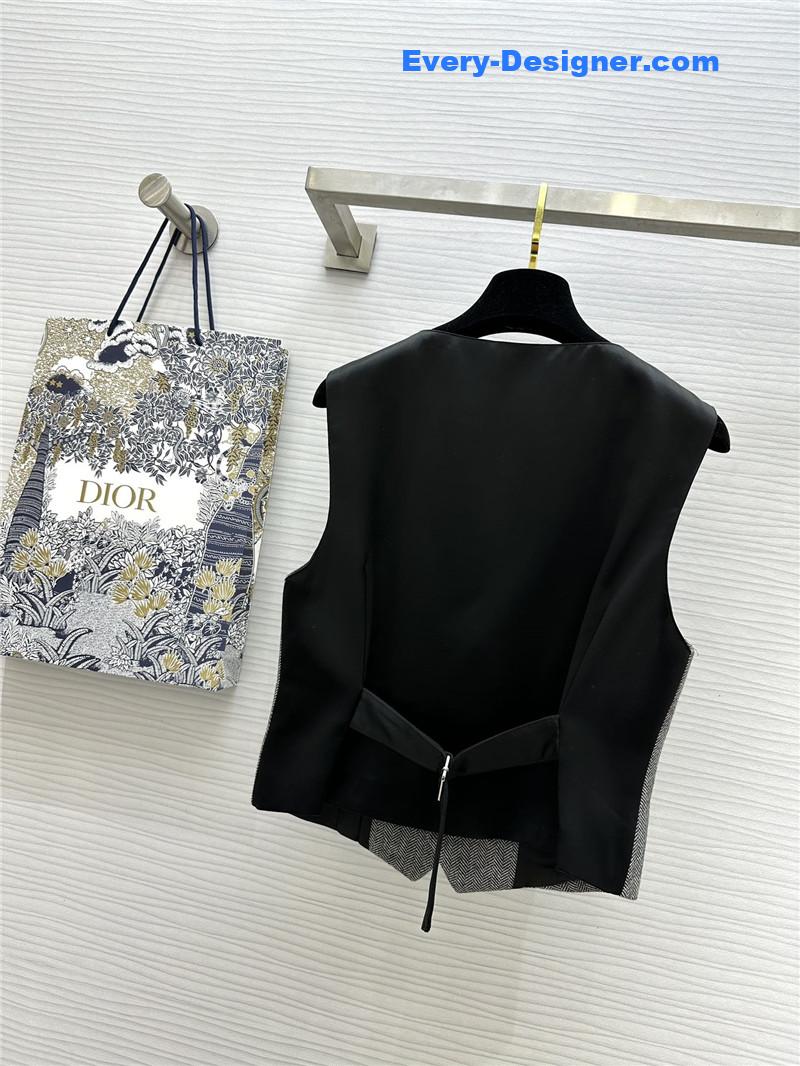 D10r elegant lady patchwork vest replicas clothes