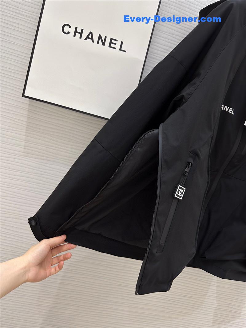 Ch**el hooded jacket replica designer clothes