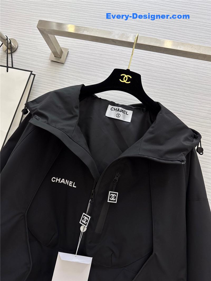 Ch**el hooded jacket replica designer clothes