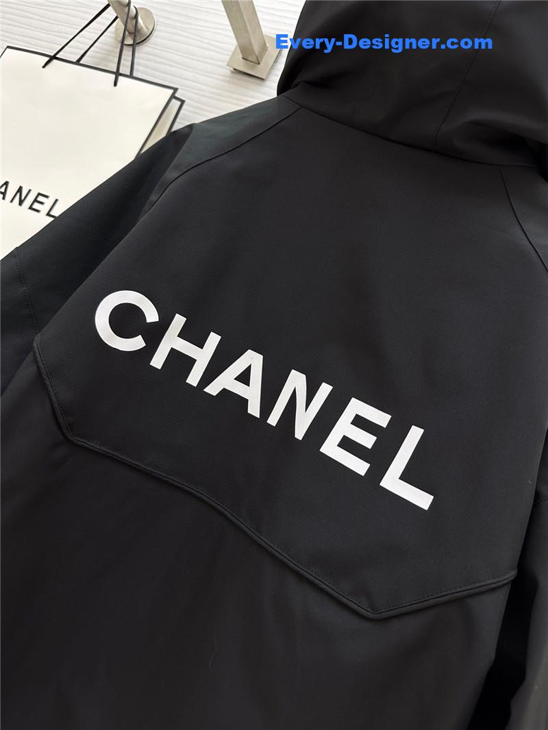 Ch**el hooded jacket replica designer clothes