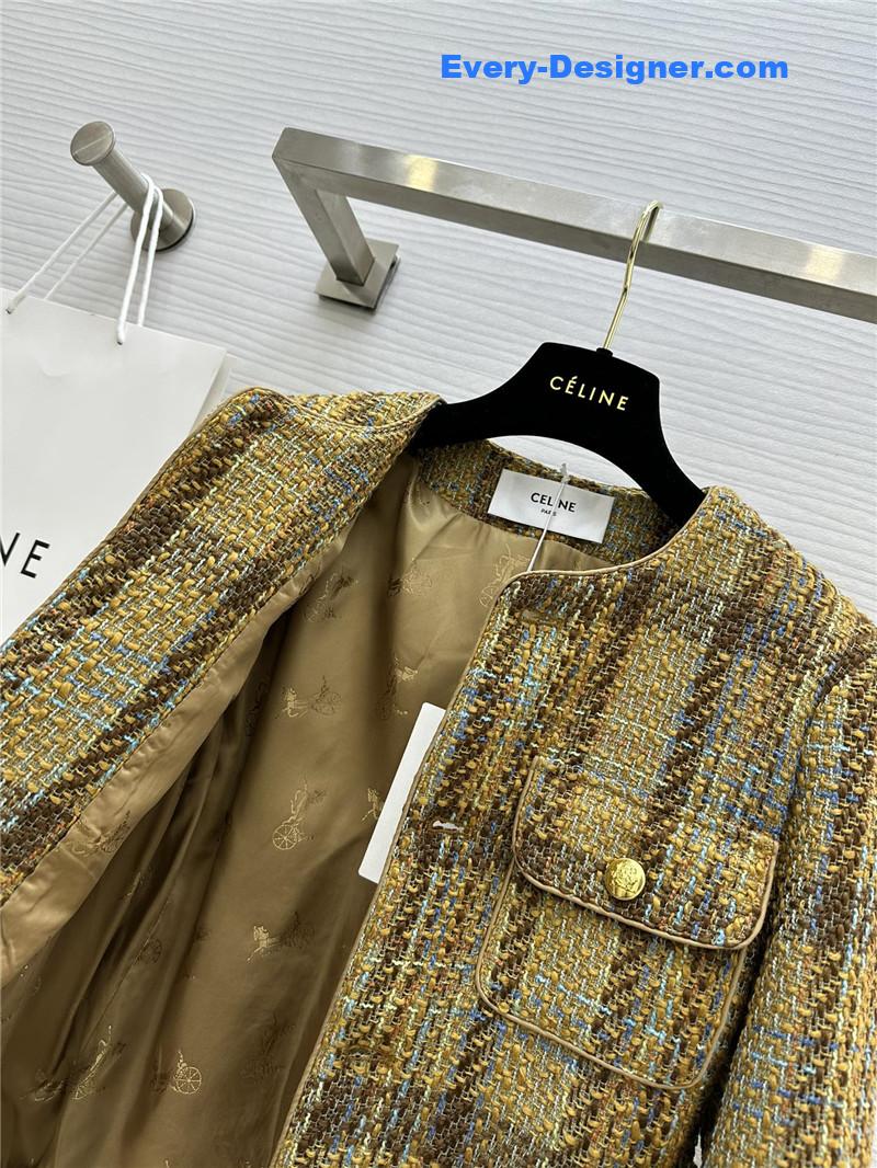 Ce1i*e gold button braided coat replica d&g clothing