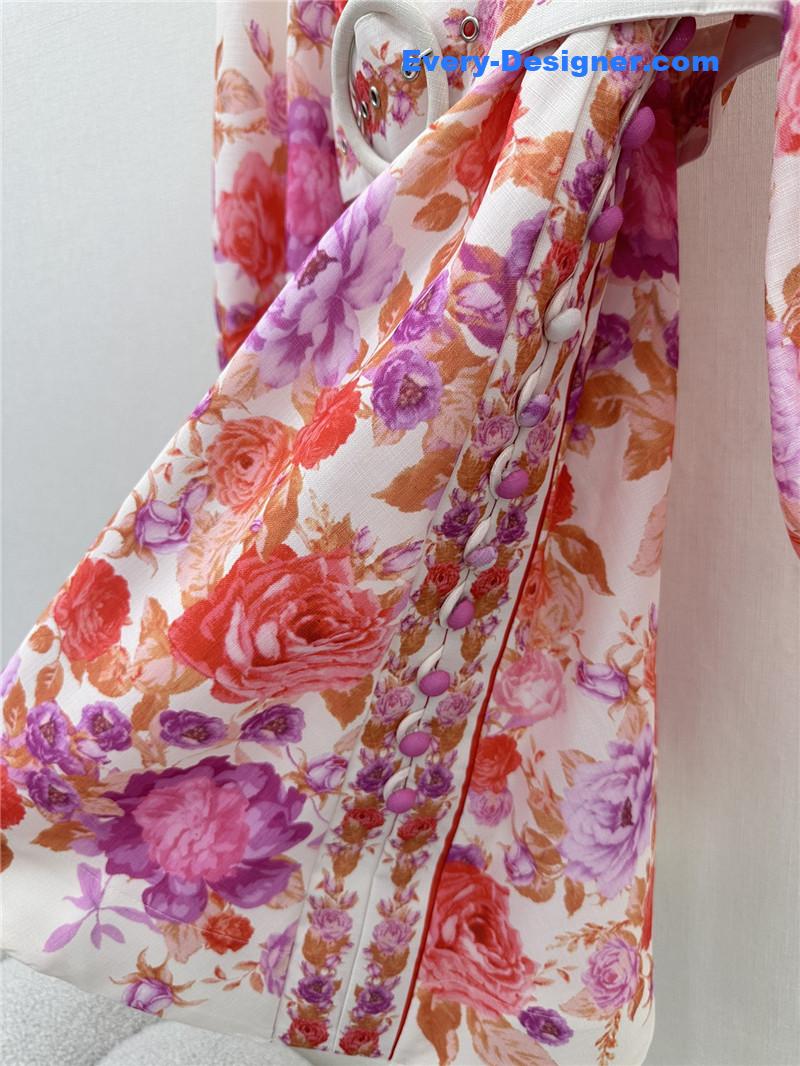 zimm lantern sleeves midi dress replica clothing sites